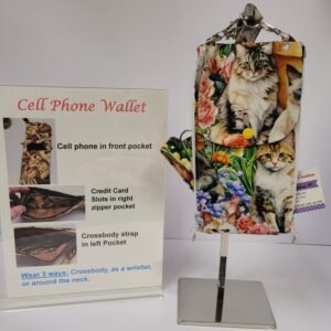 Garden Cats Cell Phone Wallet
