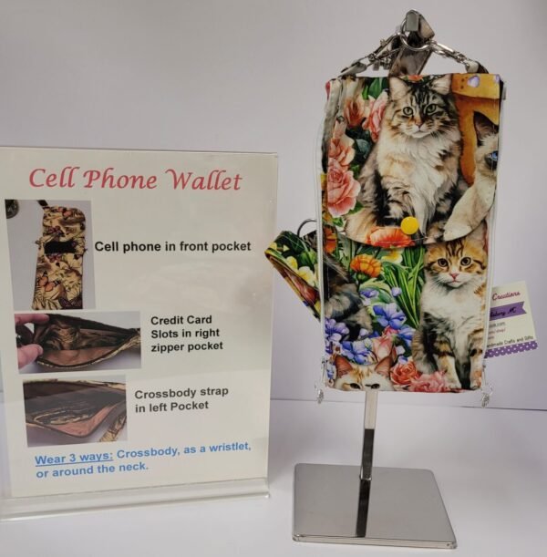 Garden Cats Cell Phone Wallet