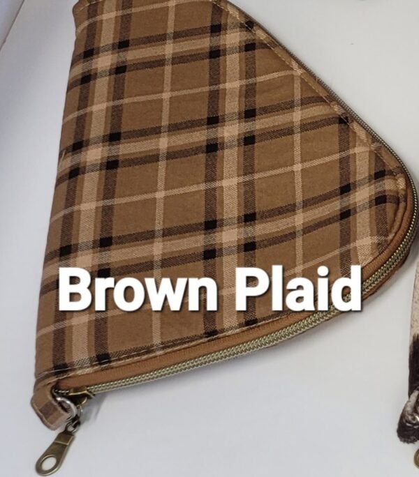 Brown Plaid Gun Case